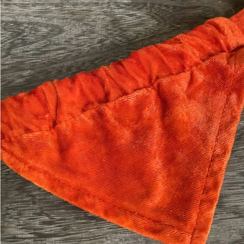 Crushed Velvet Dog Collar with Bandana